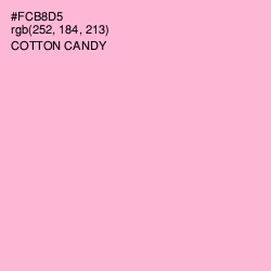 #FCB8D5 - Cotton Candy Color Image